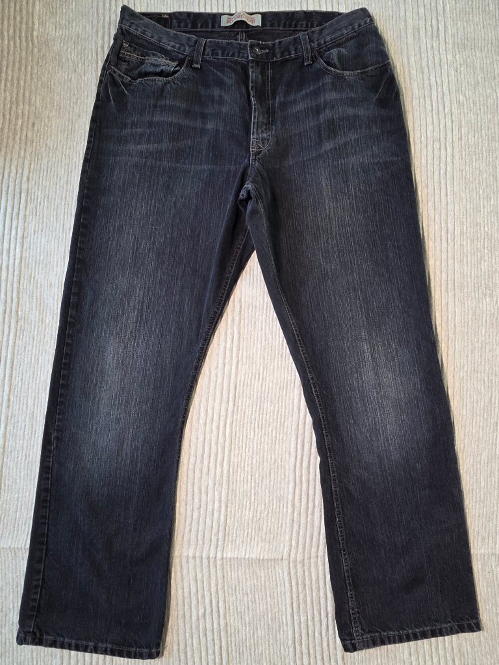 Wrangler Relaxed Boot Men's Dark Wash Jeans 38x32 Bootcut Relaxed Fit Denim